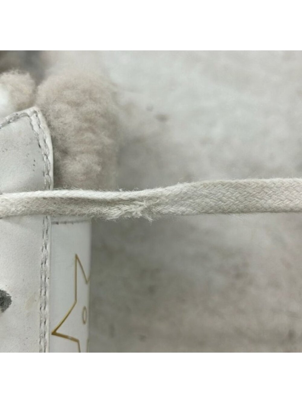 Dior Sneakers 37 White Light Gray Leather Lambskin - Picture 7 of 10